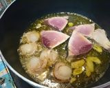 ☆カツオとホタテのアヒージョ塩ラーメン☆作り方4写真
