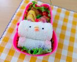 幼稚園 お弁当♡にわとり サンドイッチ作り方2写真