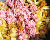 お弁当にカレー！焼きドライカレー巾着作り方4写真