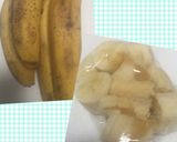完熟バナナジュース★ほうれん草入作り方1写真