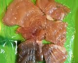 鶏胸肉の梅しそ焼き作り方1写真
