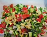 さっぱり夏野菜☆トルコの羊飼いのサラダ作り方3写真