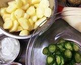 ツナときゅうりのマスタードポテトサラダ作り方1写真