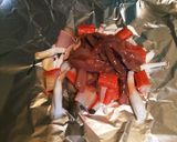 塩辛カニかまキノコの簡単ホイル焼き作り方2写真