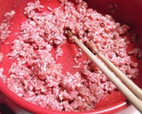 がんもとレタスのそぼろ炒め煮作り方2写真