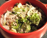 がんもとレタスのそぼろ炒め煮作り方8写真