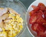 お手軽！！ トマトとウインナーの卵とじ丼作り方1写真
