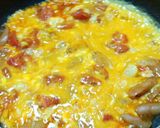 お手軽！！ トマトとウインナーの卵とじ丼作り方4写真