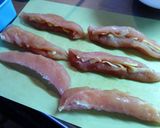 カリカリ♪ハーブソルトのささみチーズ焼き作り方3写真