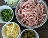 ヴルストサラダ【ドイツ料理】作り方1写真