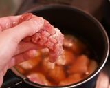 豚肉の飾り切り炒め煮作り方5写真