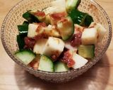 きゅうりと長芋の梅肉おかかあえ作り方4写真