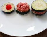 サクッジューシー＊なすのひき肉はさみ揚げ作り方1写真