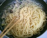 簡単！アスパラ　しめじの　クリームパスタ作り方10写真