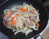 豚肉とコンニャクと野菜のピリ辛炒め　作り方4写真