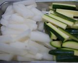 ズッキーニと大根の炒め煮山椒風味作り方1写真