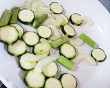 ズッキーニとセロリのカレー炒め作り方2写真