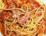 ロールキャベツの残りでアラビアータ風作り方5写真