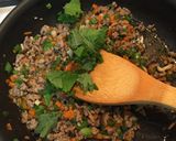 青じそ香る豚ひき肉のレタス包み作り方4写真