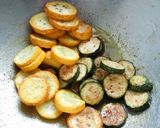 黄色と緑ズッキーニのカレー風味マリネ作り方4写真
