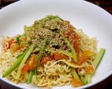 材料３つ　塩ラーメンで夏の焼きラーメン作り方7写真