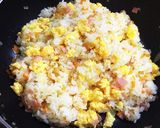 簡単ランチ♡カルボナーラ風＊コンソメ炒飯作り方6写真