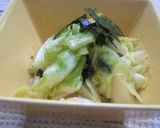ちぎるだけ～キャベツと海苔のごま油サラダ作り方3写真