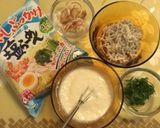 豆腐クリームとしらすで♪冷やし塩ラーメン作り方1写真