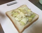 蒸し焼きキャベツのチーズトースト作り方3写真