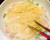 *海老アボクリームパスタ*作り方5写真