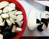 夏☆茄子としし唐の肉味噌炒め作り方1写真
