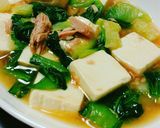 冷やしても美味☆チンゲン菜と豆腐のツナ煮作り方6写真