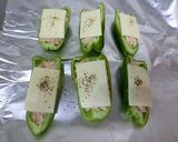 お弁当に！ピーマンのツナマヨチーズ焼き作り方4写真