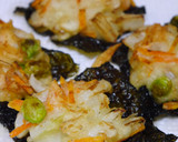ちっちゃい！かき揚げ～磯辺風作り方3写真