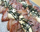 カリッと焼けた豚バラのわさびマヨかけ✿作り方5写真