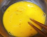 海苔の佃煮&チーズin玉子焼作り方1写真