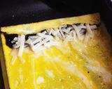 海苔の佃煮&チーズin玉子焼作り方4写真