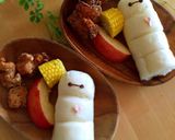 市販ちぎりパンで《ベイマックス》作り方1写真