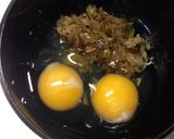 余っただしがらで、じゅわっと卵焼き作り方1写真