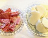 ＊長芋とベーコンのバターポン酢炒め＊作り方1写真