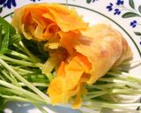 にんじんと新玉ねぎのカレー風味春巻作り方10写真