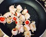 ☆居酒屋風！簡単ぶたトマまきまき☆作り方4写真
