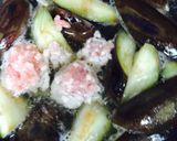 茄子と鳥挽肉のつけうどん 我が家流作り方7写真