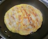 片栗粉で！豚バラ肉ともやしのモチモチ焼き作り方6写真