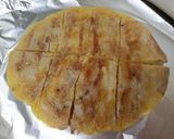 片栗粉で！豚バラ肉ともやしのモチモチ焼き作り方7写真