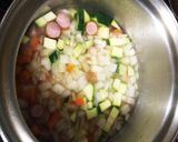 野菜とウインナーでミネストローネ作り方2写真