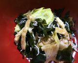 ワカメとしらすの梅風味だし和え作り方1写真
