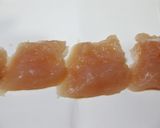 簡単♪鶏ささみの梅しそマヨチーズ焼き作り方4写真