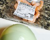 新玉ねぎのもちもち蒸し☆海老入り作り方1写真