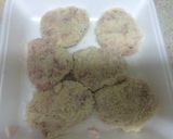 お弁当用に…豚こま肉で！胡麻ミニカツ作り方3写真